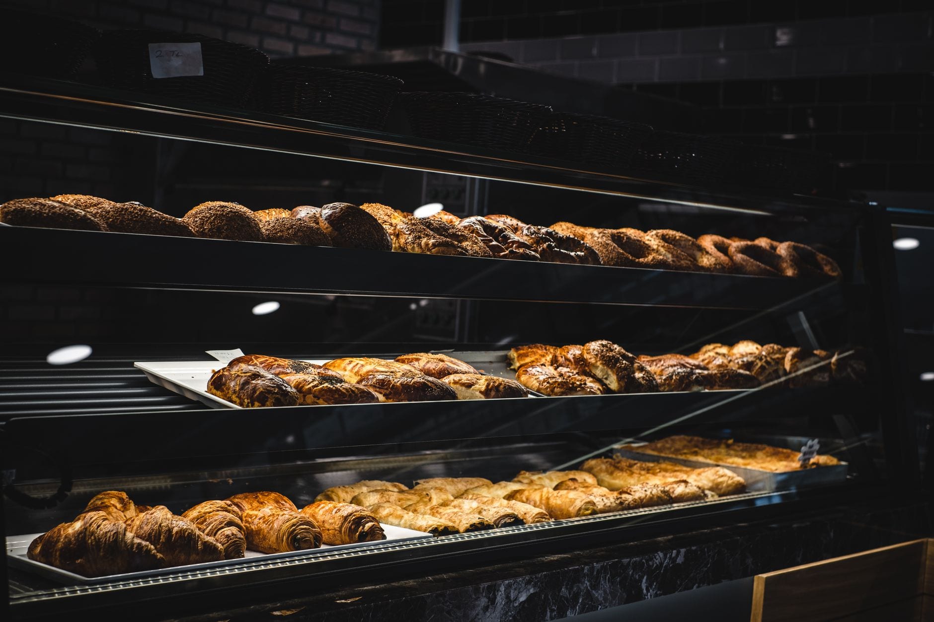 Fresh British bakes on the counter